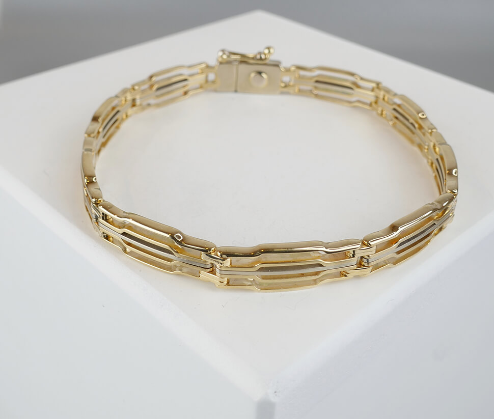 gouden-heren-armband-319ijx-1.jpg gouden heren armband - Afbeelding 1