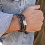 heren armband leer